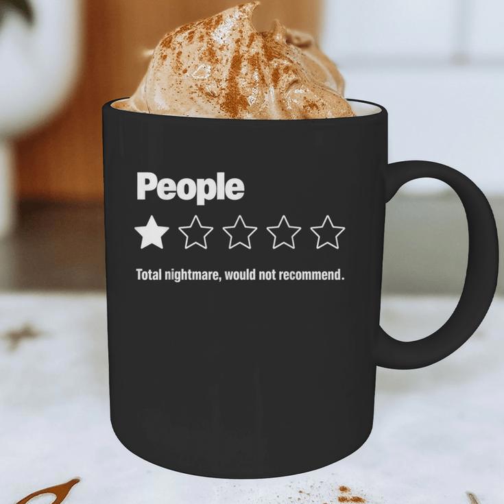 People One Star Rating Would Not Recommend Introvert Graphic Print Coffee Mug People One Star Rating Would Not Recommend Introvert Graphic Print Coffee Mug