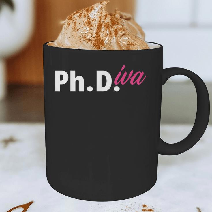 Ph Diva Women Dissertation Doctoral Degree Graduation PhD Graphic Print Coffee Mug