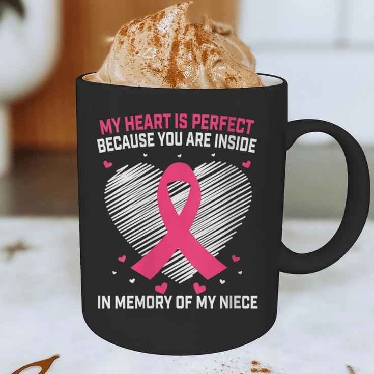 Pink Breast Cancer Awareness Women Men In Memory Of My Niece Graphic Print Coffee Mug Pink Breast Cancer Awareness Women Men In Memory Of My Niece Graphic Print Coffee Mug