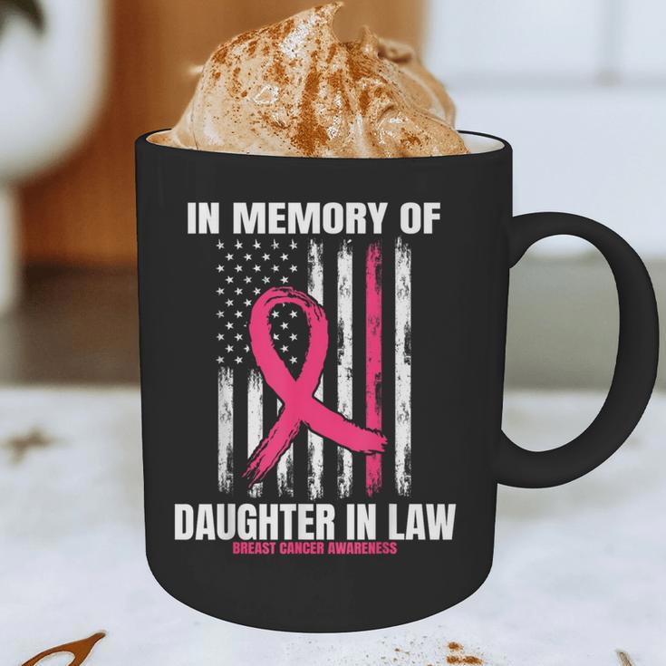 Pink In Memory Of Daughter In Law Breast Cancer Flag Shirts Graphic Print Coffee Mug