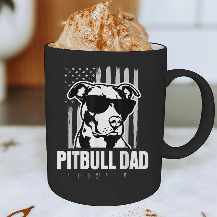 Pitbull Dad Men Pitbull Lover For Dog Dad American Flag Graphic Print Coffee Mug Pitbull Dad Men Pitbull Lover For Dog Dad American Flag Graphic Print Coffee Mug