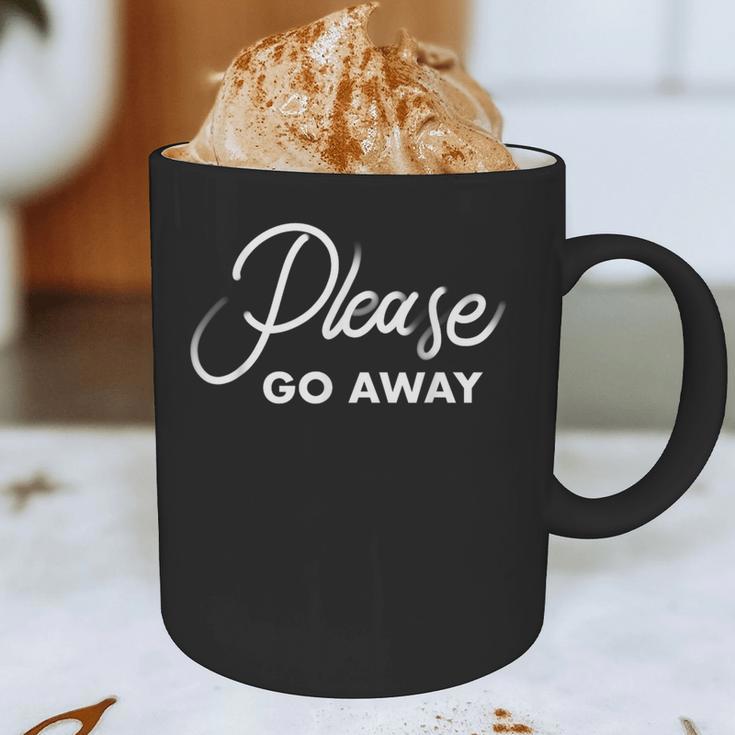 Please Go Away I'm Introverting Sarcastic Introvert Graphic Print Coffee Mug