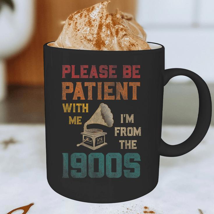 Please Be Patient With Me I'm From The 1900s Cool Gramophone Graphic Print Coffee Mug