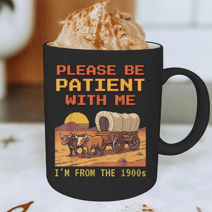 Please Be Patient I'm From The 1900s Retro Pixel Art Graphic Print Coffee Mug