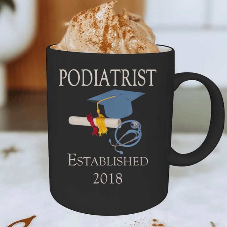 Podiatrist Established 2018 Med School Graduation Shirt Graphic Print Coffee Mug