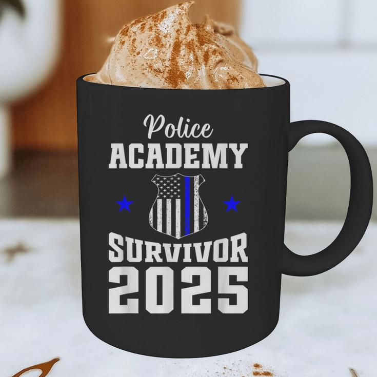 Police Academy Survivor 2025 Graduation Police School Graphic Print Coffee Mug