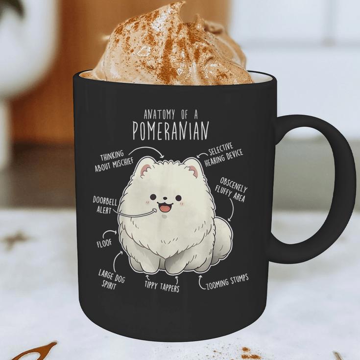 Pomeranian Anatomy Cute Pet Pom Mom Dog Dad For Men Women Girls Kids Graphic Print Coffee Mug