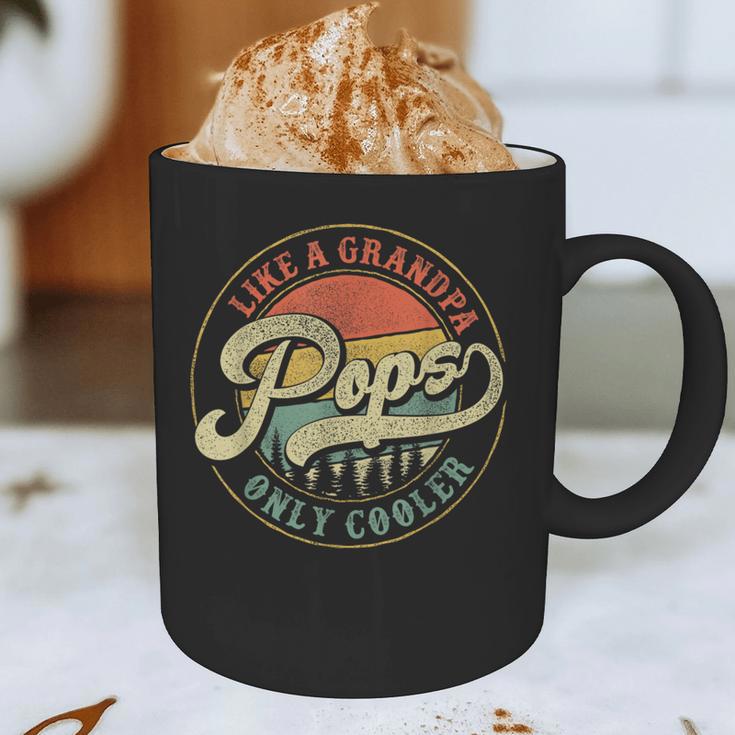 Pops Like a Grandpa Only Cooler Vintage Retro Pops Dad Graphic Print Coffee Mug Pops Like a Grandpa Only Cooler Vintage Retro Pops Dad Graphic Print Coffee Mug
