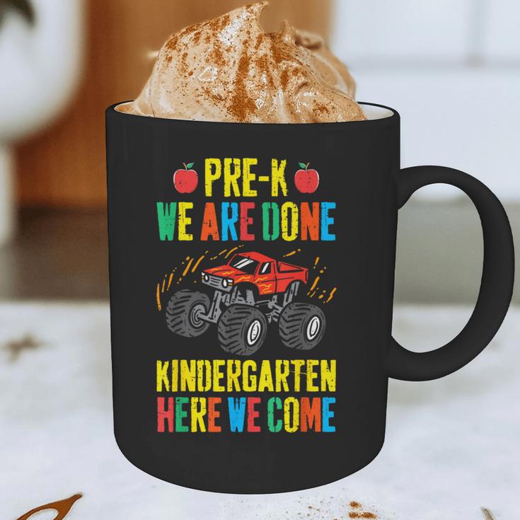 Pre-K Graduation Monster Truck Kindergarten Here We Come Graphic Print Coffee Mug