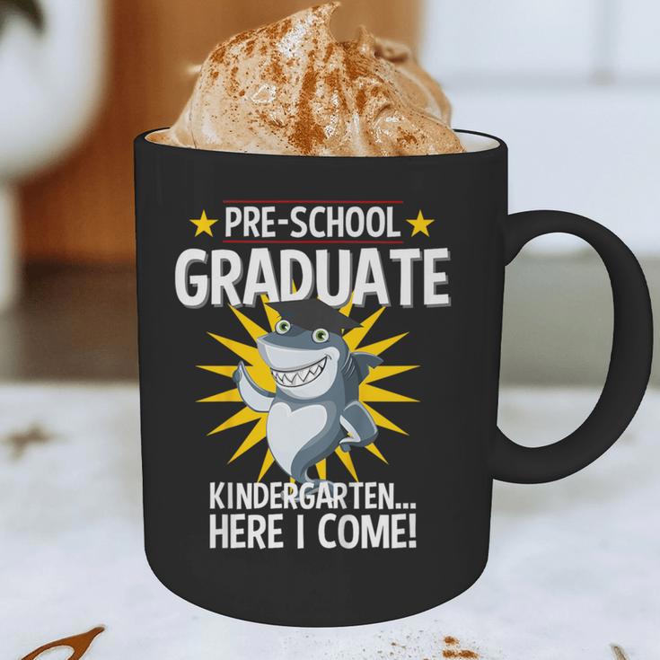 Pre K Graduation Shirts Shark Grad Toddler Graphic Print Coffee Mug