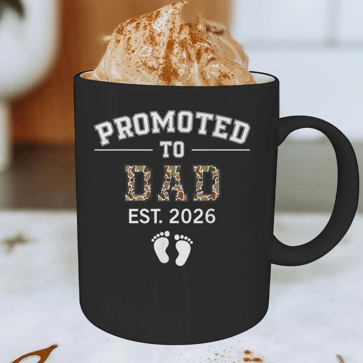 Promoted To Dad Est 2026 For Men Fathers Matching Graphic Print Coffee Mug