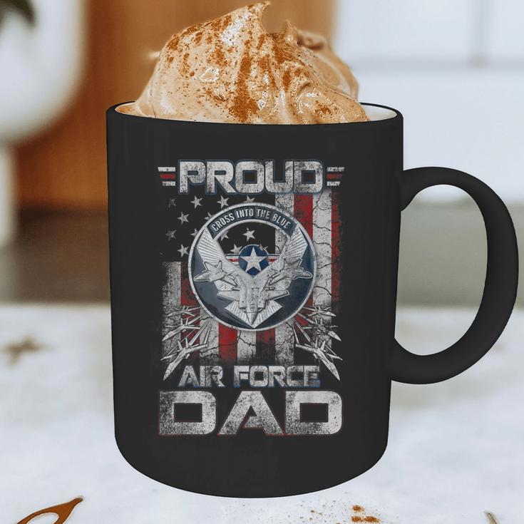 Proud Air Force Dad Shirt Military Family Fathers Day Graphic Print Coffee Mug