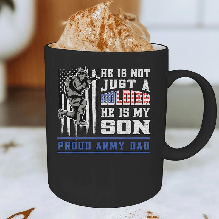 Proud Army Dad Soldier Son Patriotic Veterens Graphic Print Coffee Mug