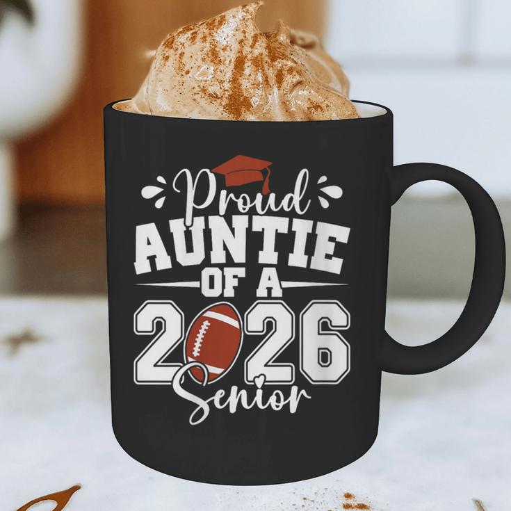 Proud Auntie Of A 2026 Senior Football Graduation Family Graphic Print Coffee Mug