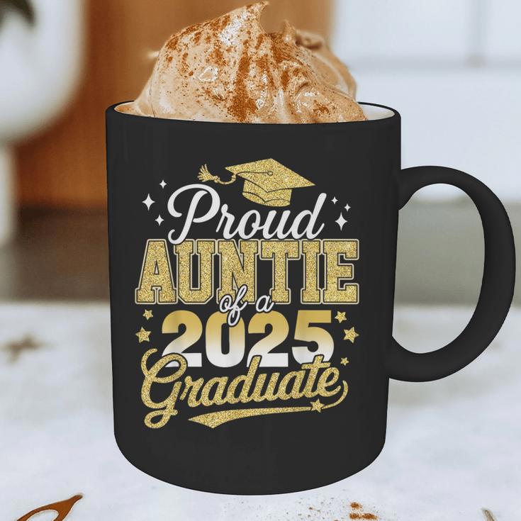 Proud Auntie Of A Class Of 2025 Graduate Senior Graduation Graphic Print Coffee Mug