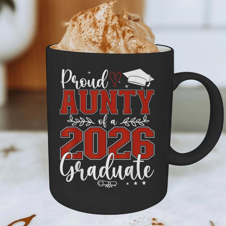 Proud Aunty Of a Class Of 2026 Graduate Senior Graduation Graphic Print Coffee Mug