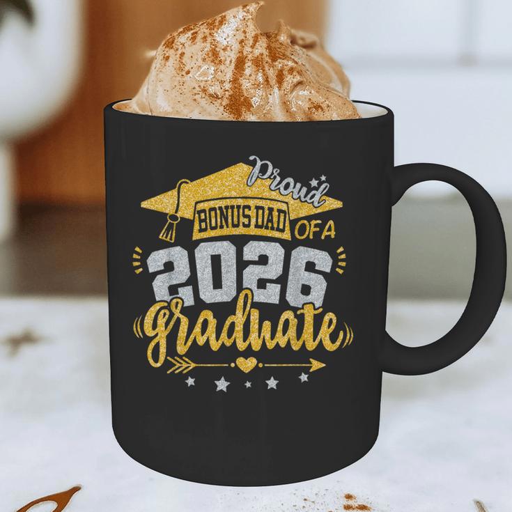 Proud Bonus Dad Of A 2026 Graduate Grad Senior Graduation Graphic Print Coffee Mug