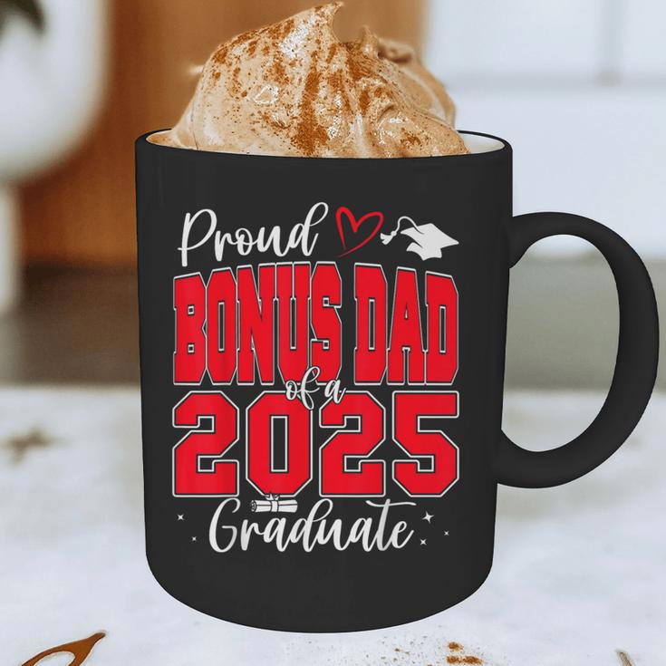 Proud Bonus Dad Of a Class Of 2025 Graduate Graduation Graphic Print Coffee Mug