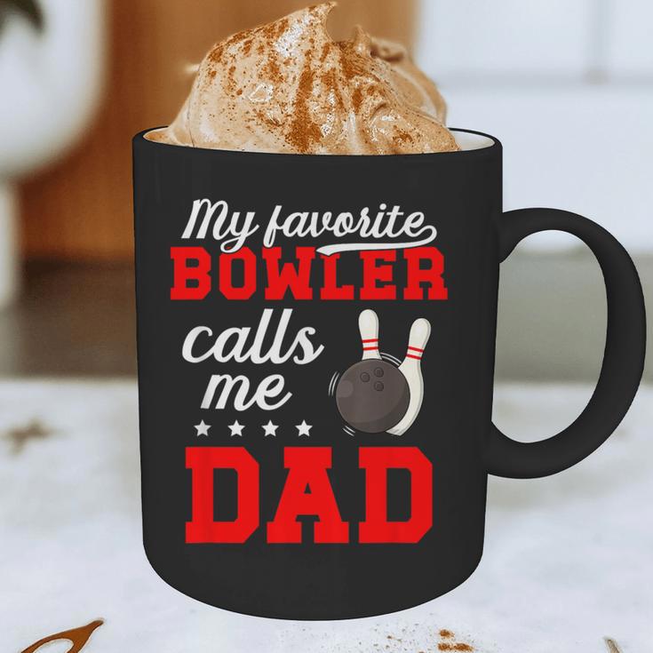 Proud Bowling Dad Of A Bowler Dad Bowling Father Graphic Print Coffee Mug