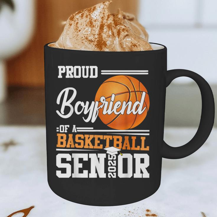 Proud Boyfriend Of A 2025 Senior Graduation Basketball Graphic Print Coffee Mug