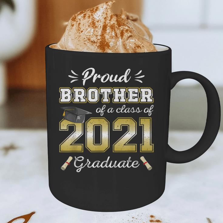 Proud Brother Class Of 2021 Graduate Senior 21 Graduation Graphic Print Coffee Mug