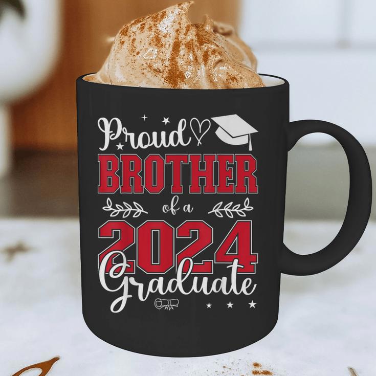 Proud Brother Of a Class Of 2024 Graduate For Graduation Graphic Print Coffee Mug