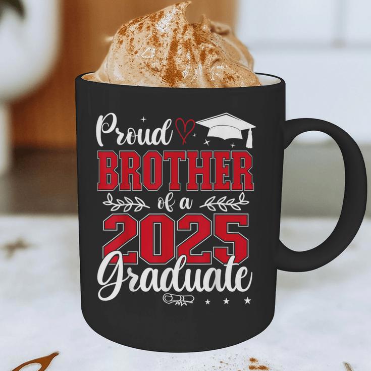 Proud Brother Of A Class Of 2025 Graduate Senior Graduation Graphic Print Coffee Mug