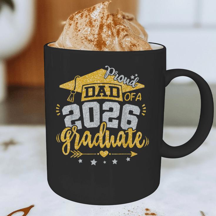 Proud Dad Of A 2026 Graduate Grad Senior Graduation Father Graphic Print Coffee Mug