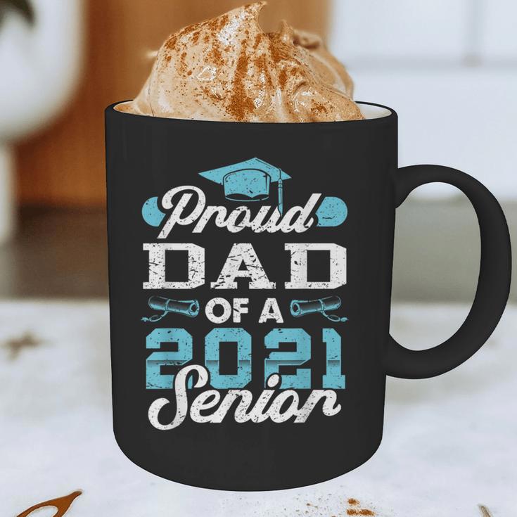 Proud Dad Of a Class Of 2021 Senior Graduate Graduation Graphic Print Coffee Mug