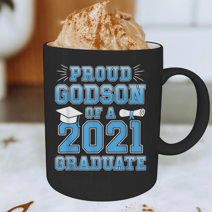 Proud Godson Of a 2021 Graduate School Graduation Family Graphic Print Coffee Mug