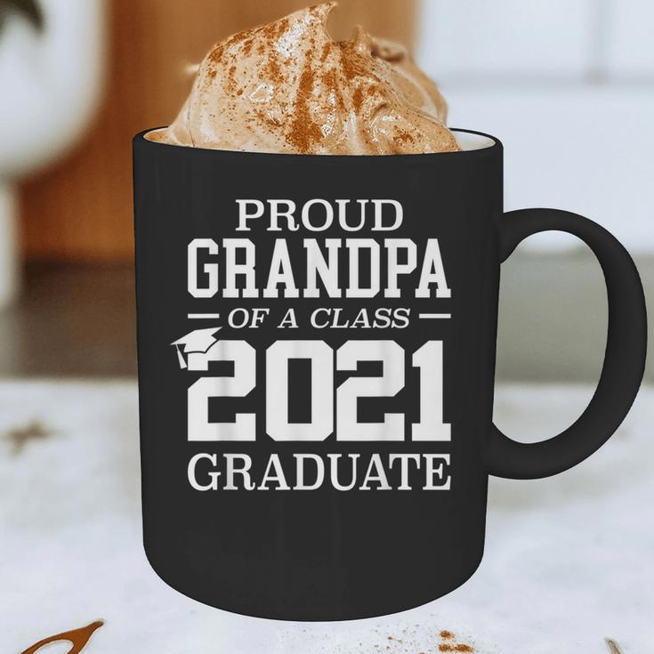 Proud Grandpa Graduation Senior 21 Grad Class Of 2021 Graphic Print Coffee Mug