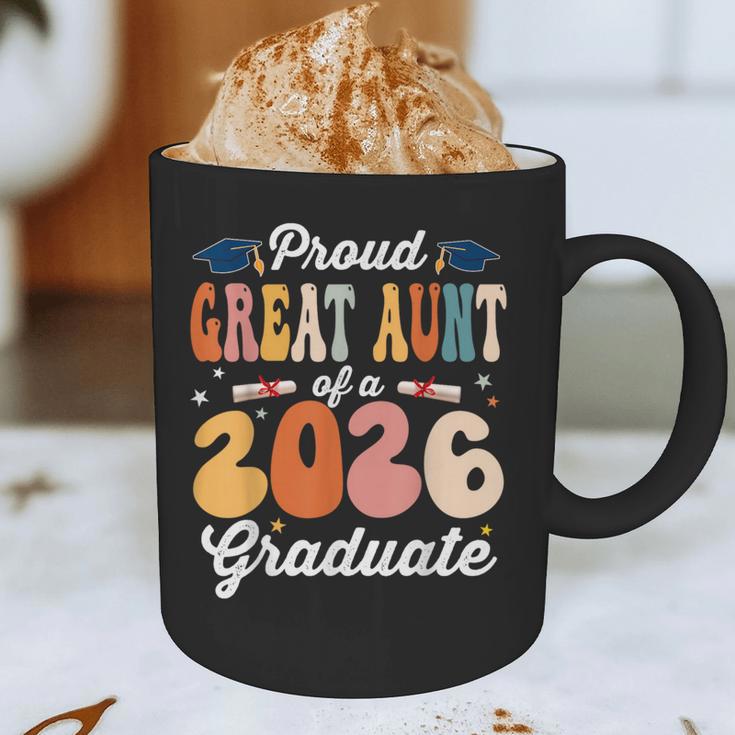 Proud Great Aunt Of a Class Of 2026 Graduate Graduation Graphic Print Coffee Mug