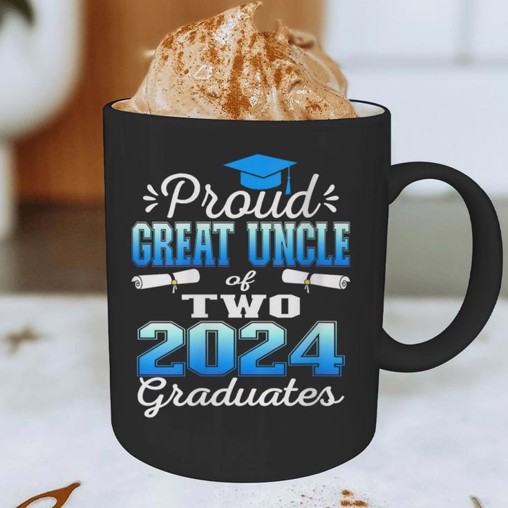 Proud Great Uncle Of Two 2024 Graduate Class 2024 Graduation Graphic Print Coffee Mug