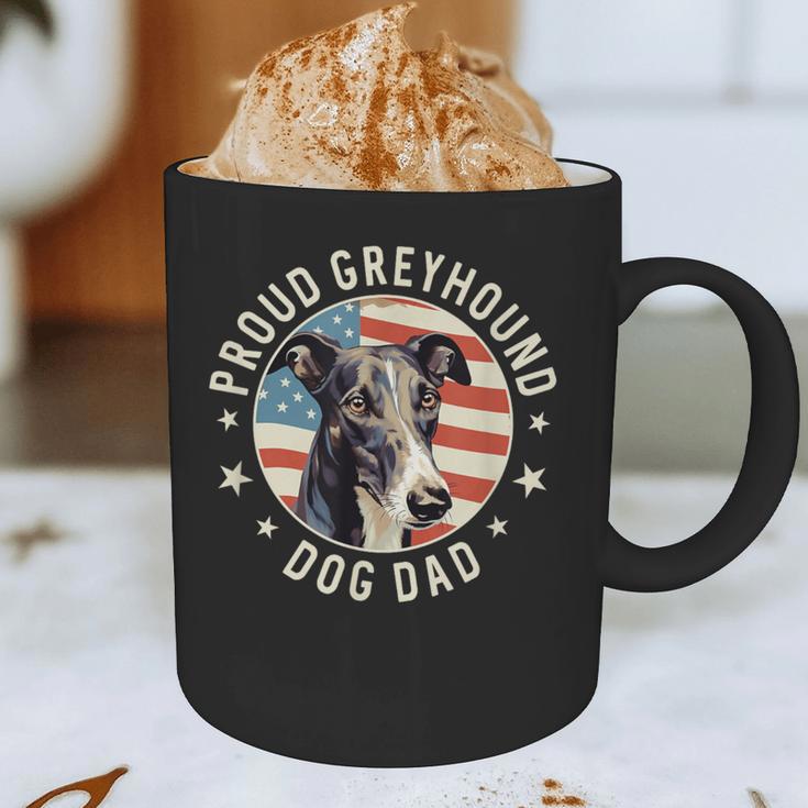 Proud Greyhound Dad American Flag Patriotic Greyhound Dad Graphic Print Coffee Mug Proud Greyhound Dad American Flag Patriotic Greyhound Dad Graphic Print Coffee Mug