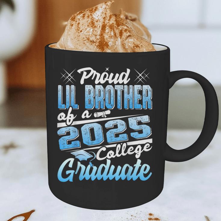 Proud Lil Brother Of 2025 Graduate College Shirt Graduation Graphic Print Coffee Mug