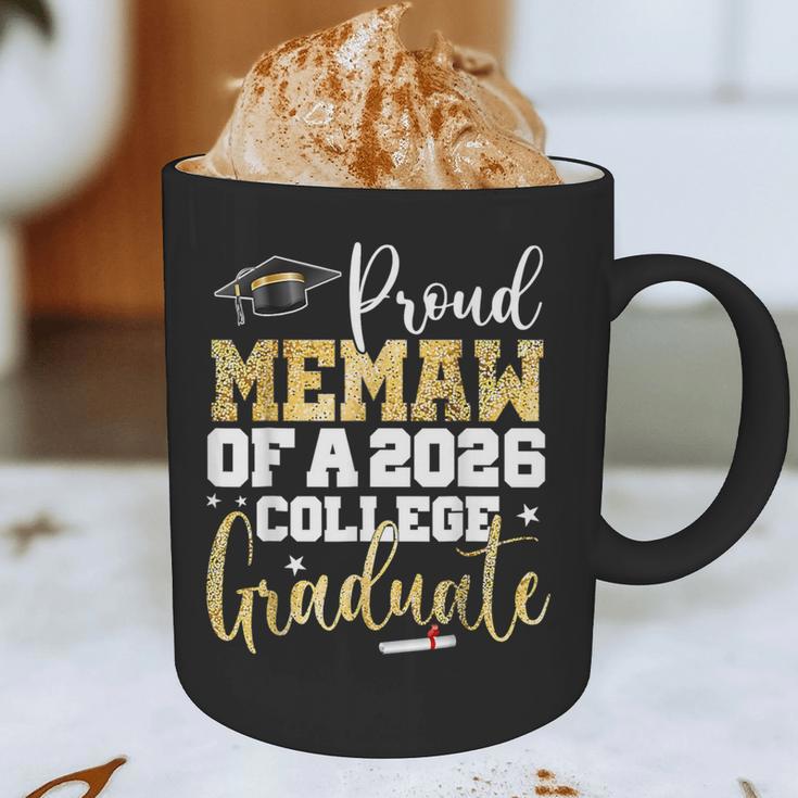 Proud Memaw Of 2026 Graduate College Graduation Graphic Print Coffee Mug