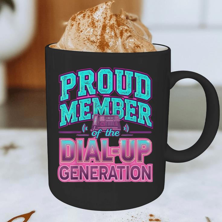 Proud Member Of The Dial Up Club Tech Nostalgia Top Graphic Print Coffee Mug