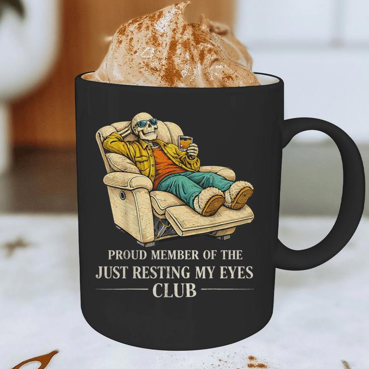Proud Member Of The Just Resting My Eyes Club Dad Graphic Print Coffee Mug
