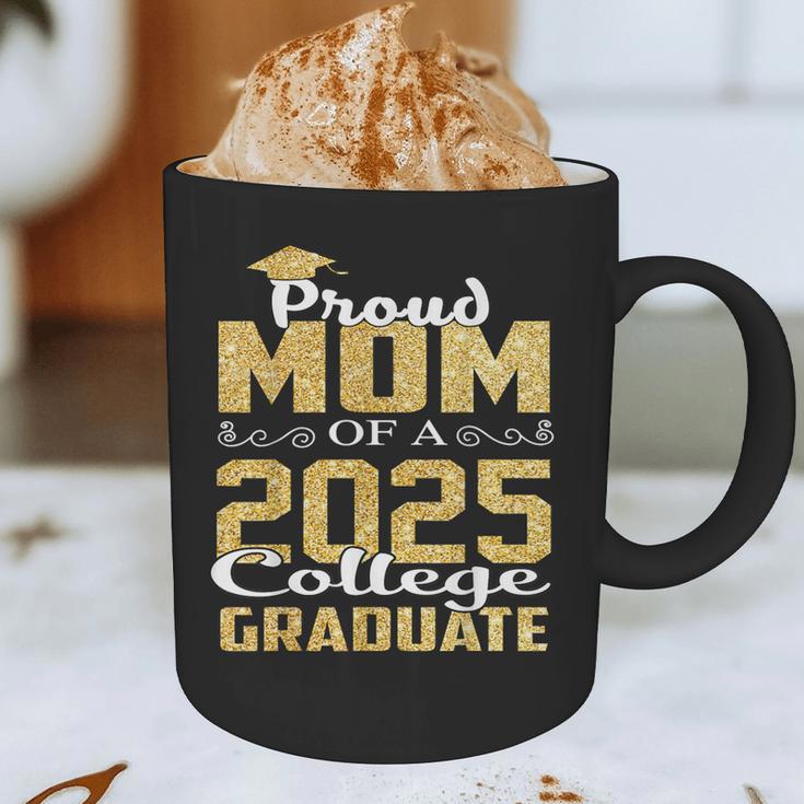 Proud Mom Of 2025 Graduate College Shirt Graduation Graphic Print Coffee Mug