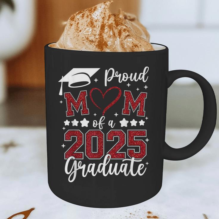Proud Mom Of 2025 Senior Graduate Matching Family Graduation Graphic Print Coffee Mug