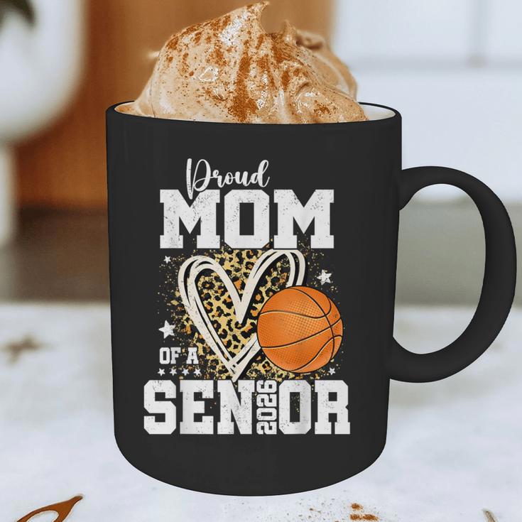 Proud Mom Of A 2026 Senior Basketball Graduation Leopard Graphic Print Coffee Mug