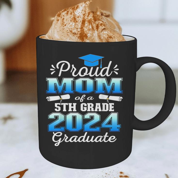 Proud Mom Of 5th Grade Graduate 2024 Elementary Graduation Graphic Print Coffee Mug