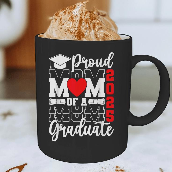 Proud Mom Of a Class Of 2025 Graduate Senior Mom Graduation Graphic Print Coffee Mug