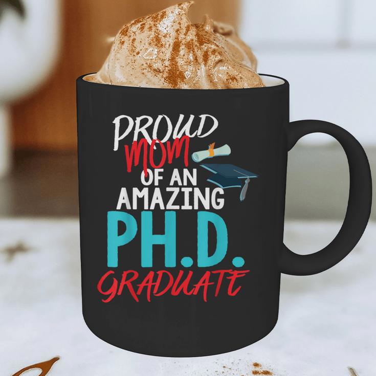 Proud Mom PhD Doctoral Graduation Doctorate Degree Graphic Print Coffee Mug