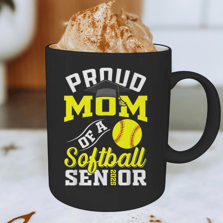 Proud Mom Of a Softball Senior Class Of 2025 Graduation Graphic Print Coffee Mug