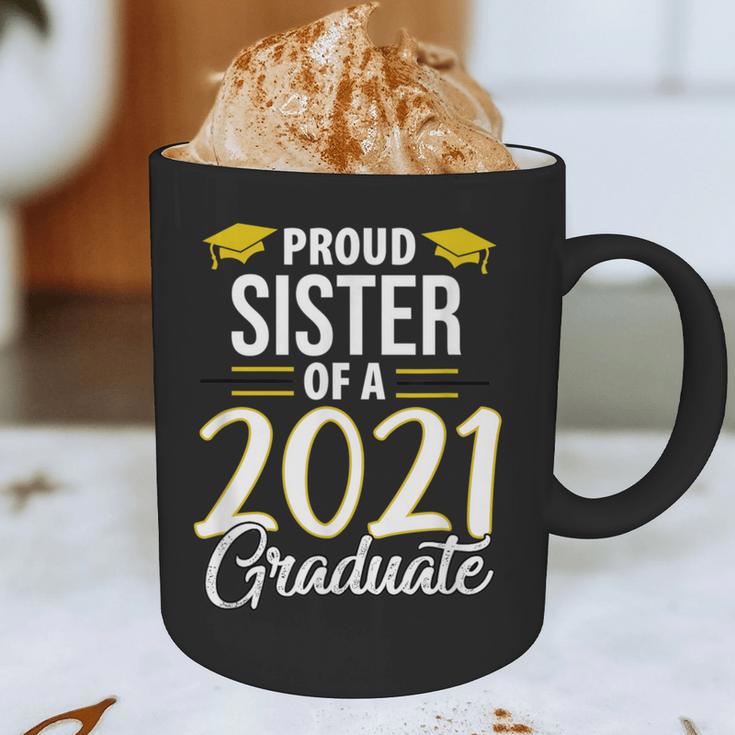 Proud Sister Of A 2021 Graduate Graduation Clothes MBA PhD Graphic Print Coffee Mug