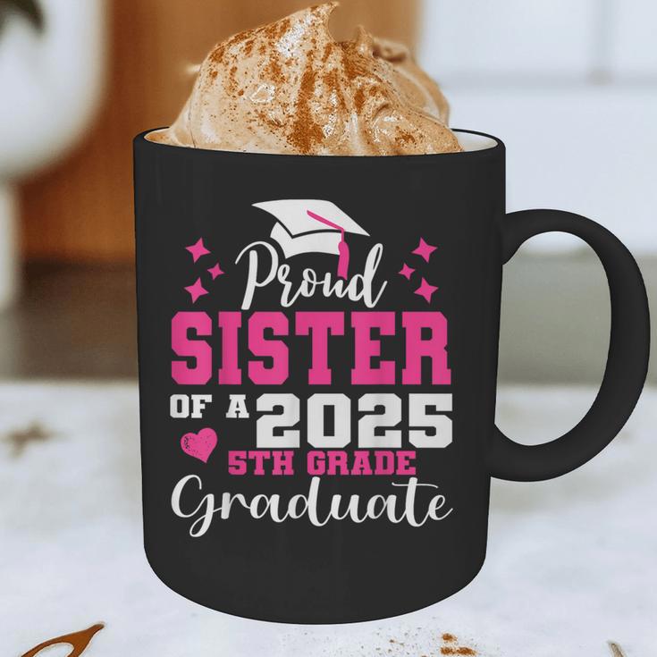 Proud Sister Of 5th Grade Graduate 2025 Family Graduation Graphic Print Coffee Mug