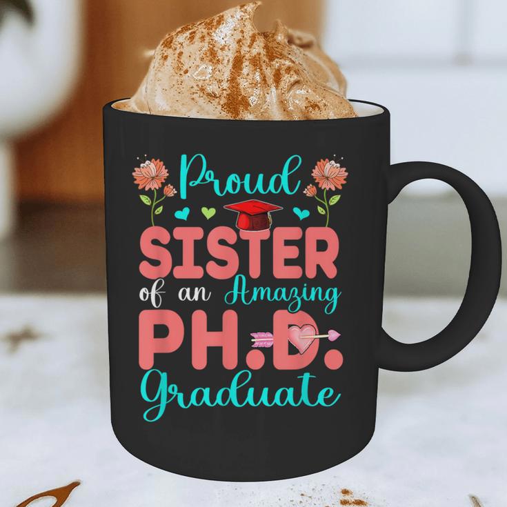 Proud Sister Of An Amazing PhD Graduate Family Graduation Graphic Print Coffee Mug