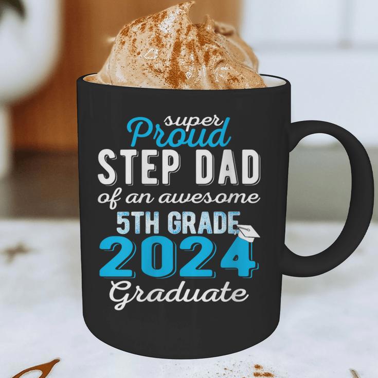 Proud Step Dad Of 5th Grade Graduate 2024 Family Graduation Graphic Print Coffee Mug