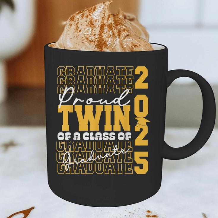 Proud Twin Of a 2025 Graduate Grad Prom Graduation Squad 25 Graphic Print Coffee Mug